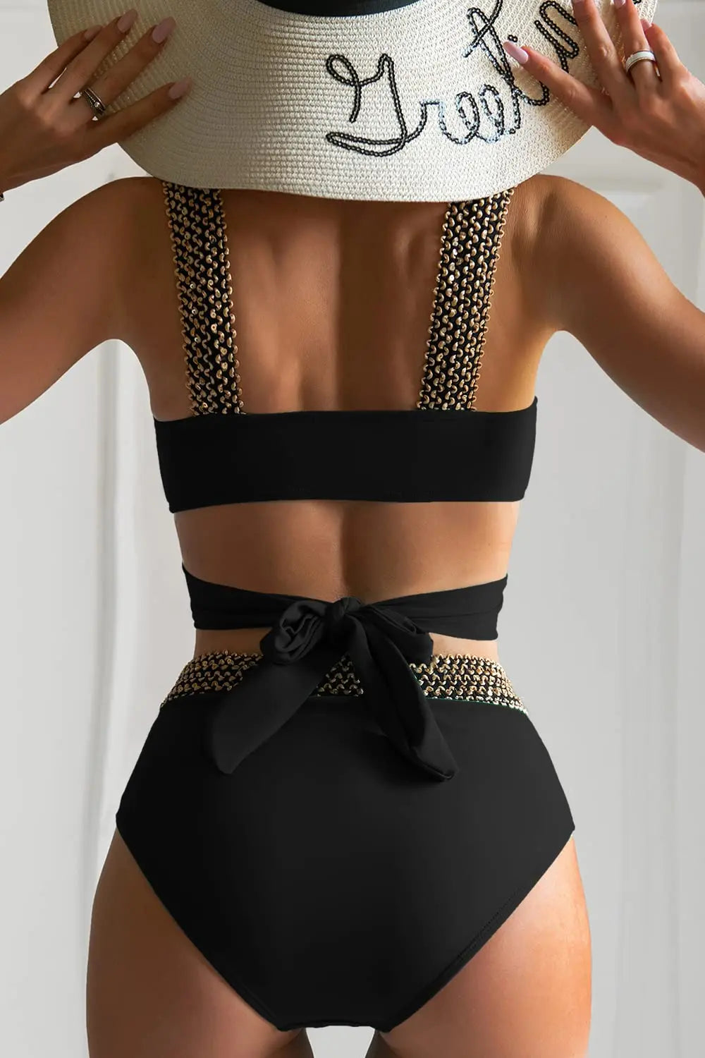 Cross High Waist Bikinis