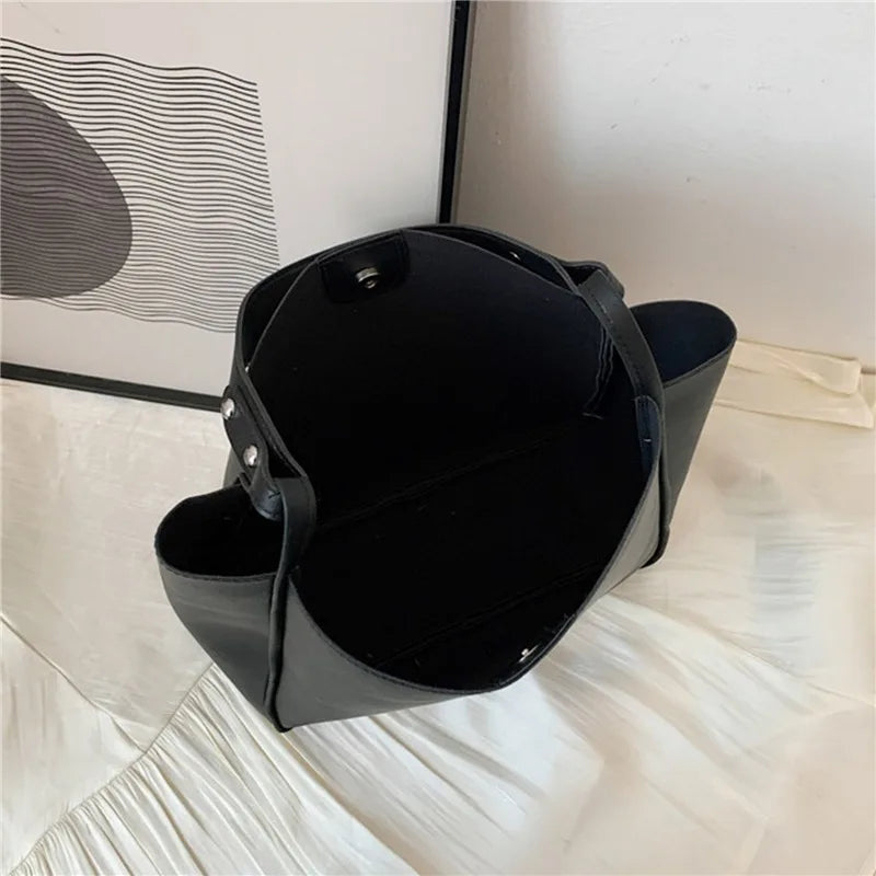 Simple Bucket Shoulder Bags