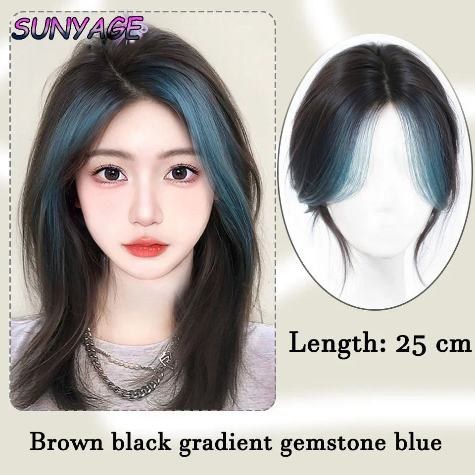 Synthetic Eight-character Bangs Wig