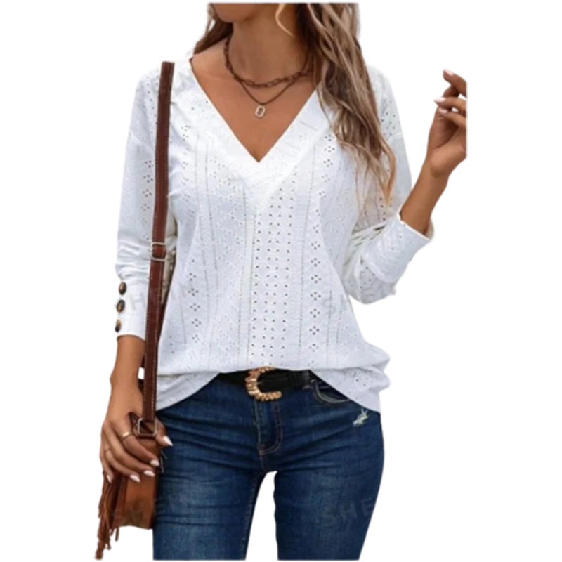 V-Neck Long Sleeve T-Shir