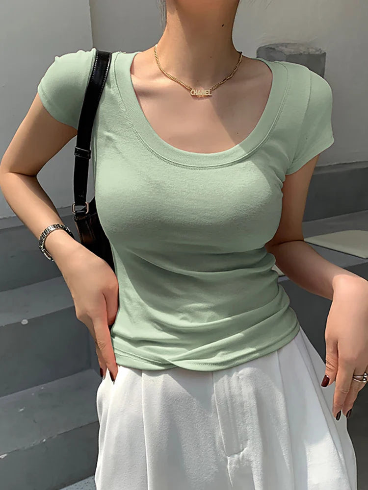 Cotton Basic T Shirt