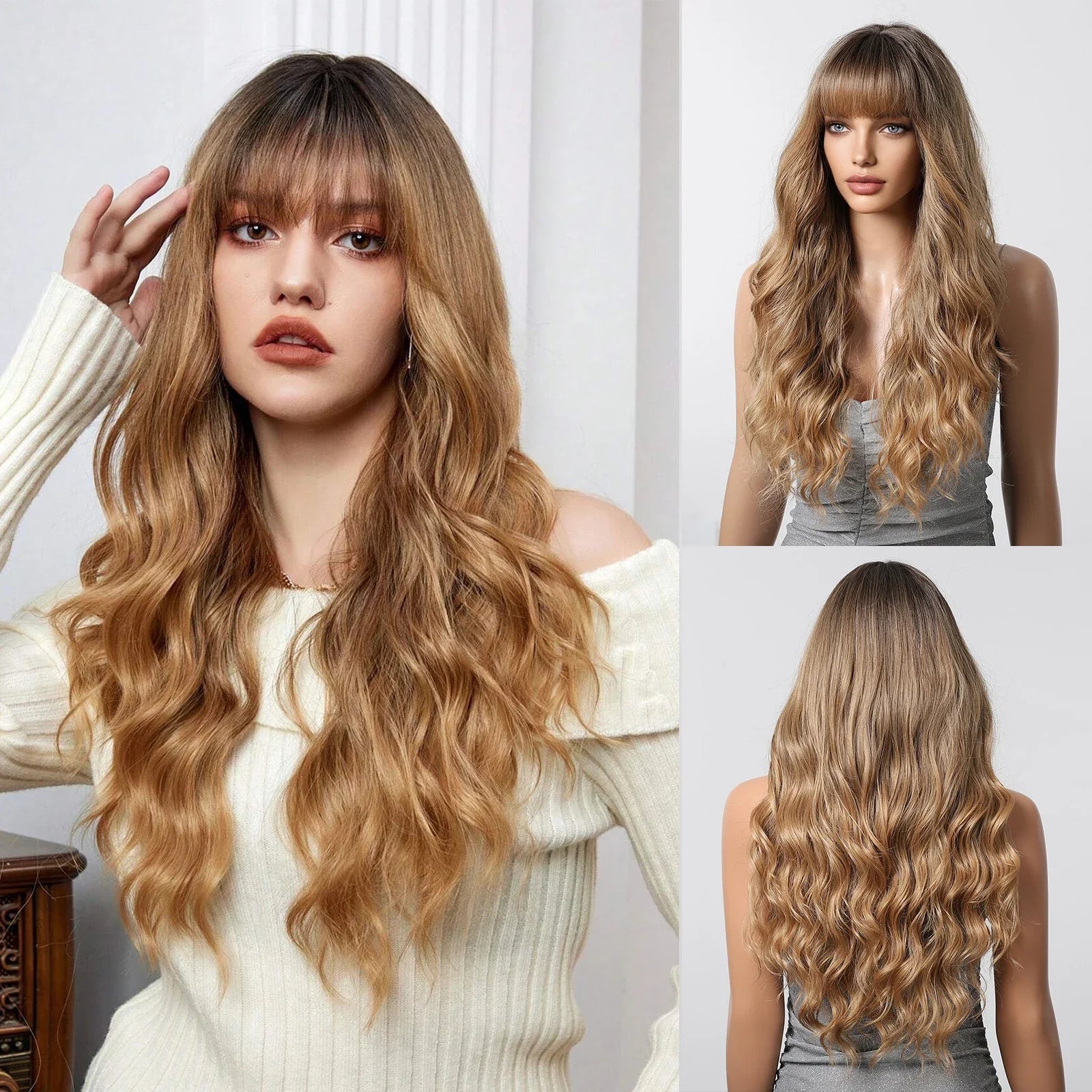 Long Curly Synthetic Wigs