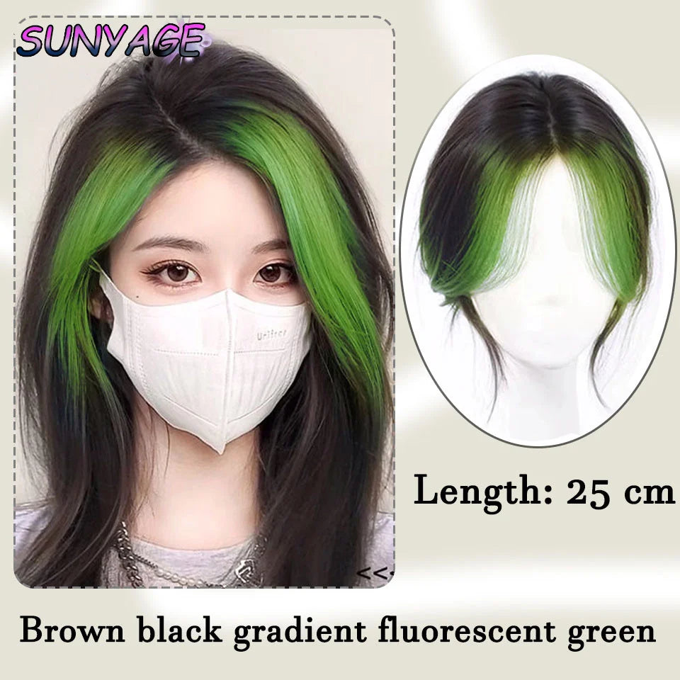 Synthetic Eight-character Bangs Wig