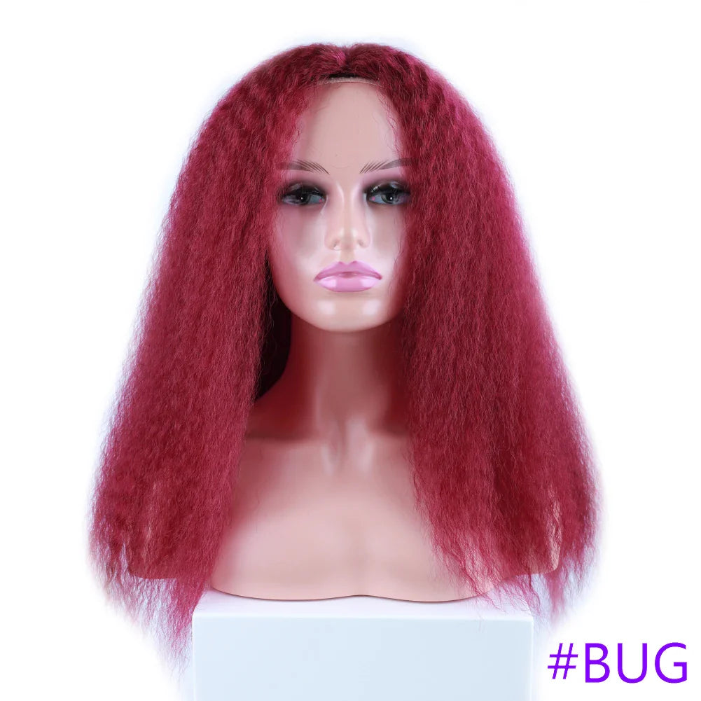 Long Puffy Kinky Curly Synthetic Wigs