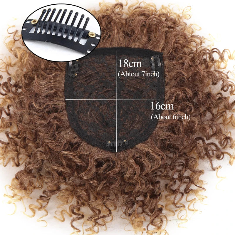 Synthetic Medium Short Afro Curly Hair