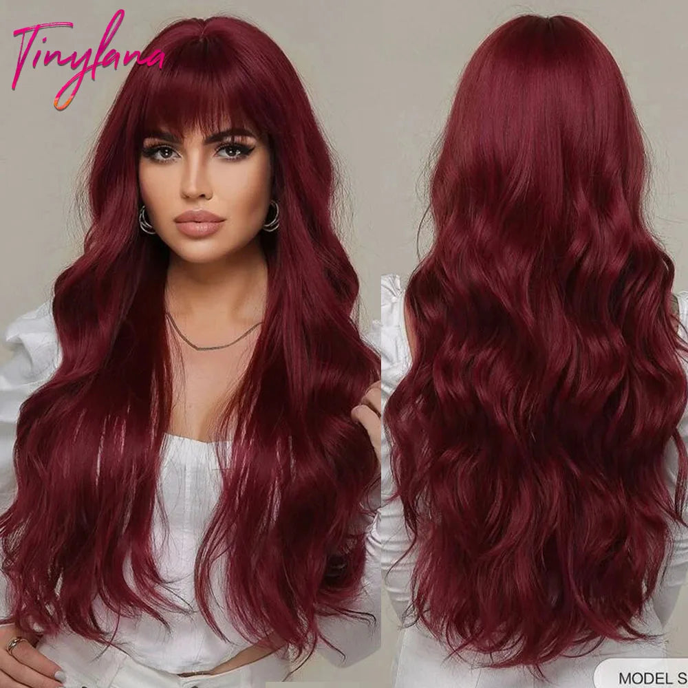 Super Long Curly Chocolate Brown Synthetic Hair Wigs