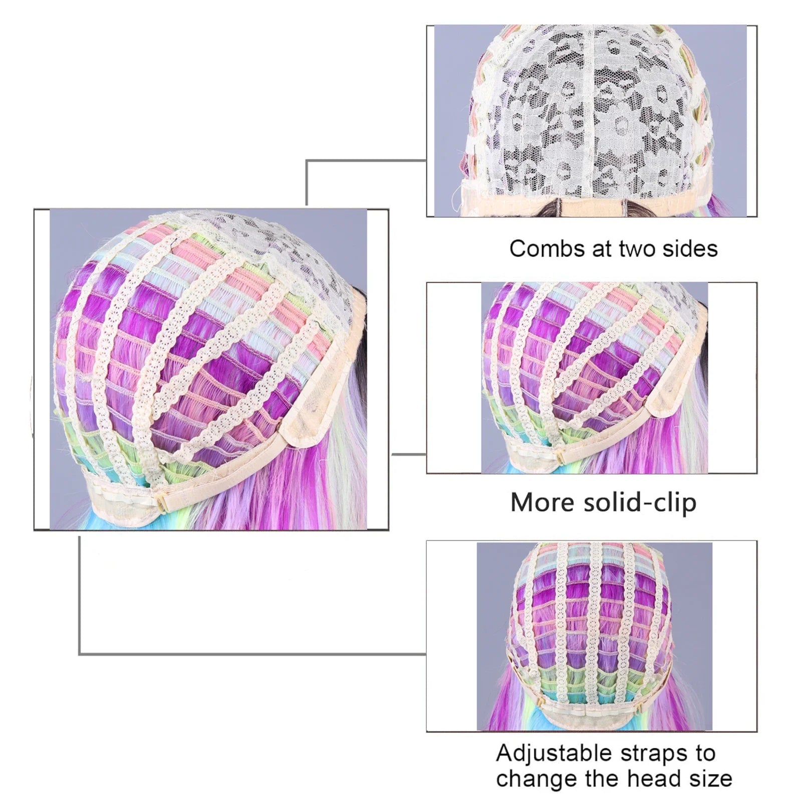 High-temperature Silk Wig