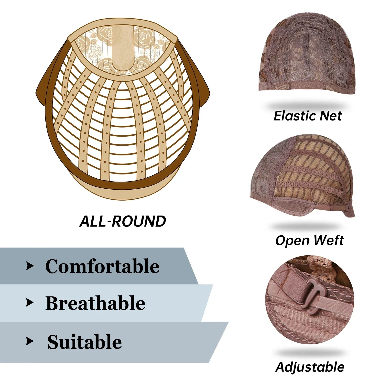 Copper Ginger Long Wavy Synthetic Wigs