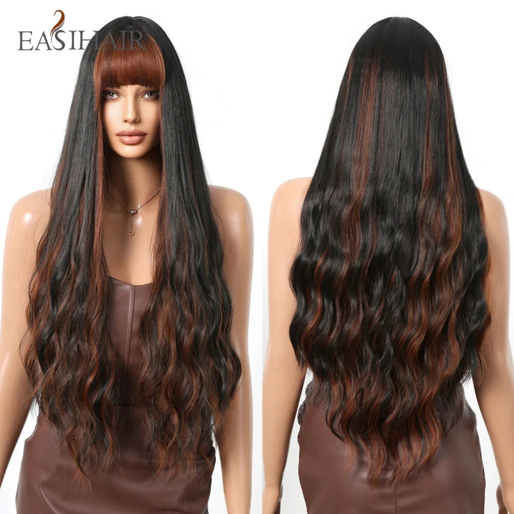 Sandy Blond Wavy Synthetic Wigs