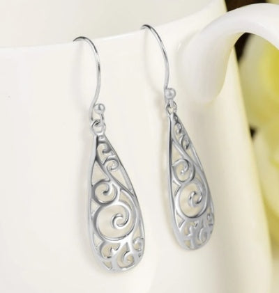 White Stud Earrings