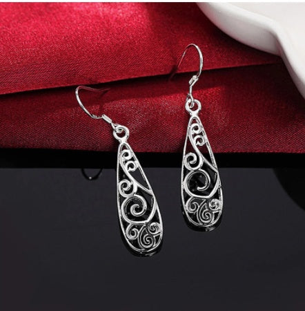 White Stud Earrings