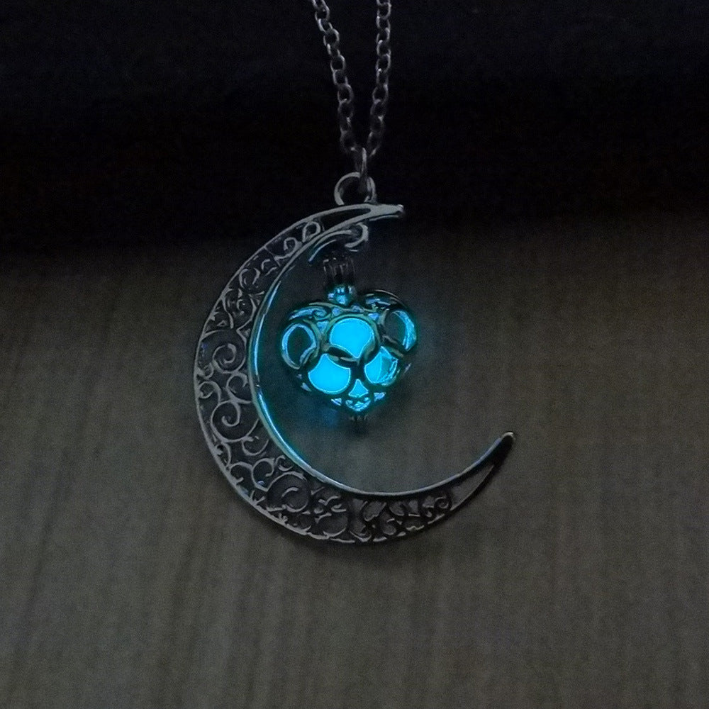 Glowing Silver Plated Chain Necklaces