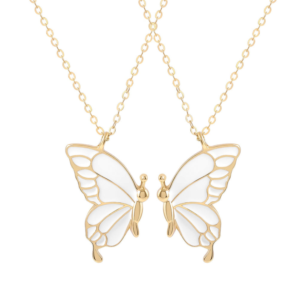 Detachable Butterfly Couple Necklaces
