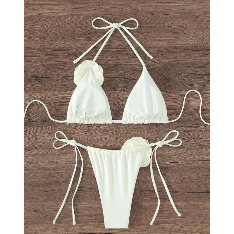 Three-dimensional Flower Women's Swimsuit Bikini Suit Fashion
