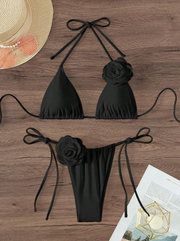 Three-dimensional Flower Women's Swimsuit Bikini Suit Fashion