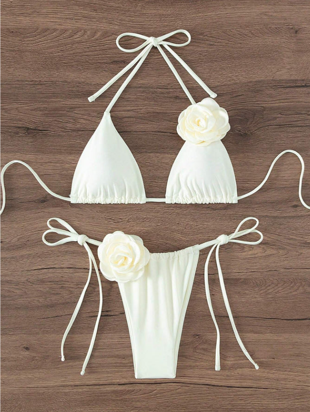 Three-dimensional Flower Women's Swimsuit Bikini Suit Fashion