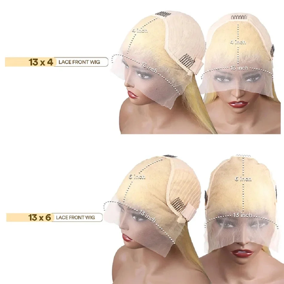 13x6 HD Body Wave Honey Blonde Lace Front Human Hair Wig