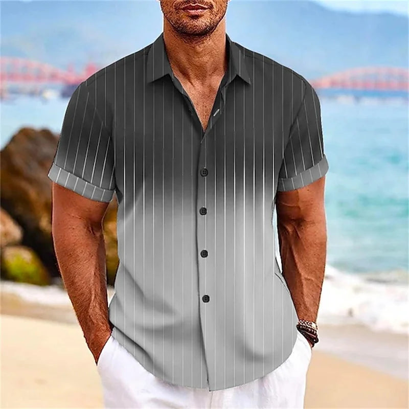 Gradient Striped Shirt