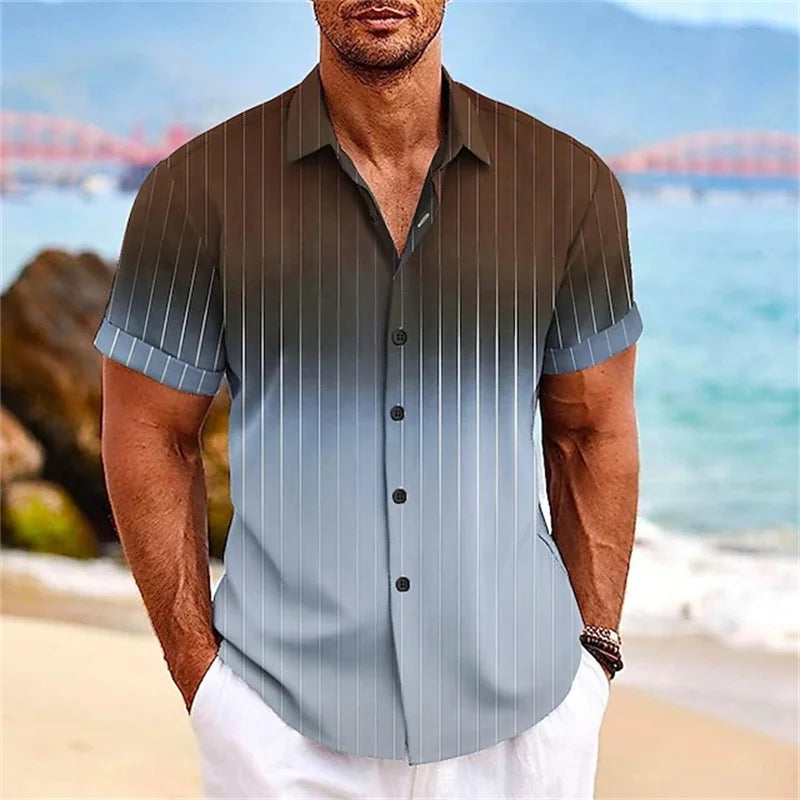 Gradient Striped Shirt