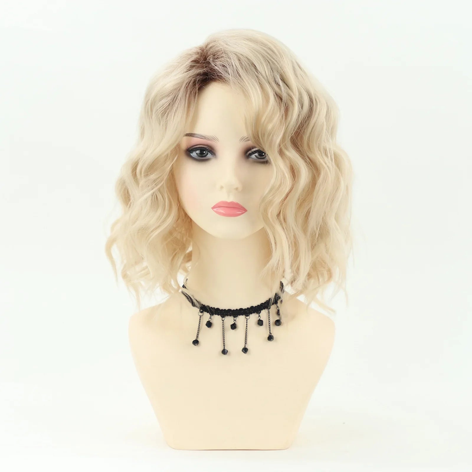 Short Layered Blonde Bob Wig