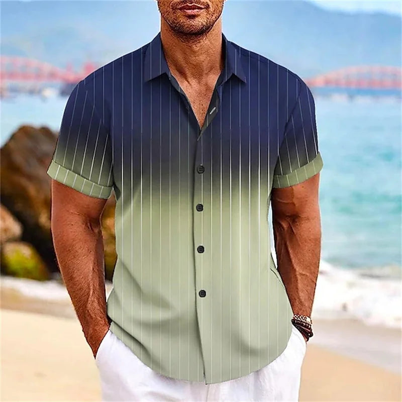 Gradient Striped Shirt
