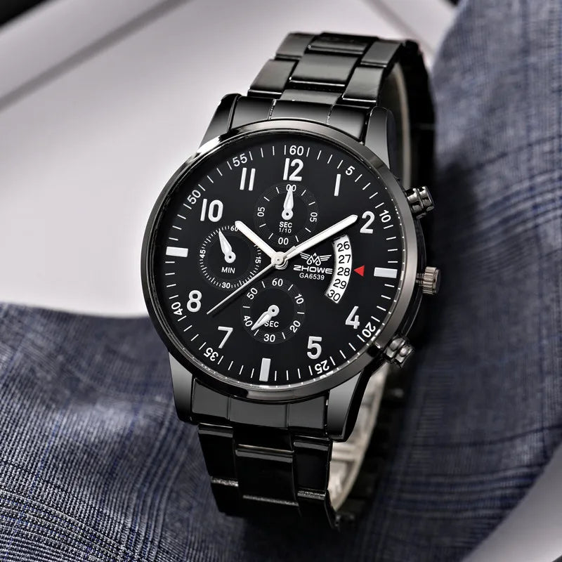 Luxury Steel Belt Watch