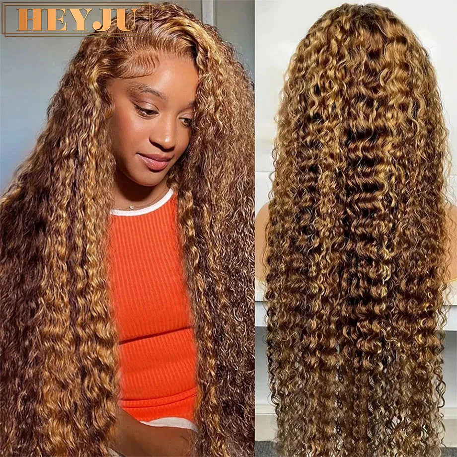 Human Hair HD Lace Curly Wigs