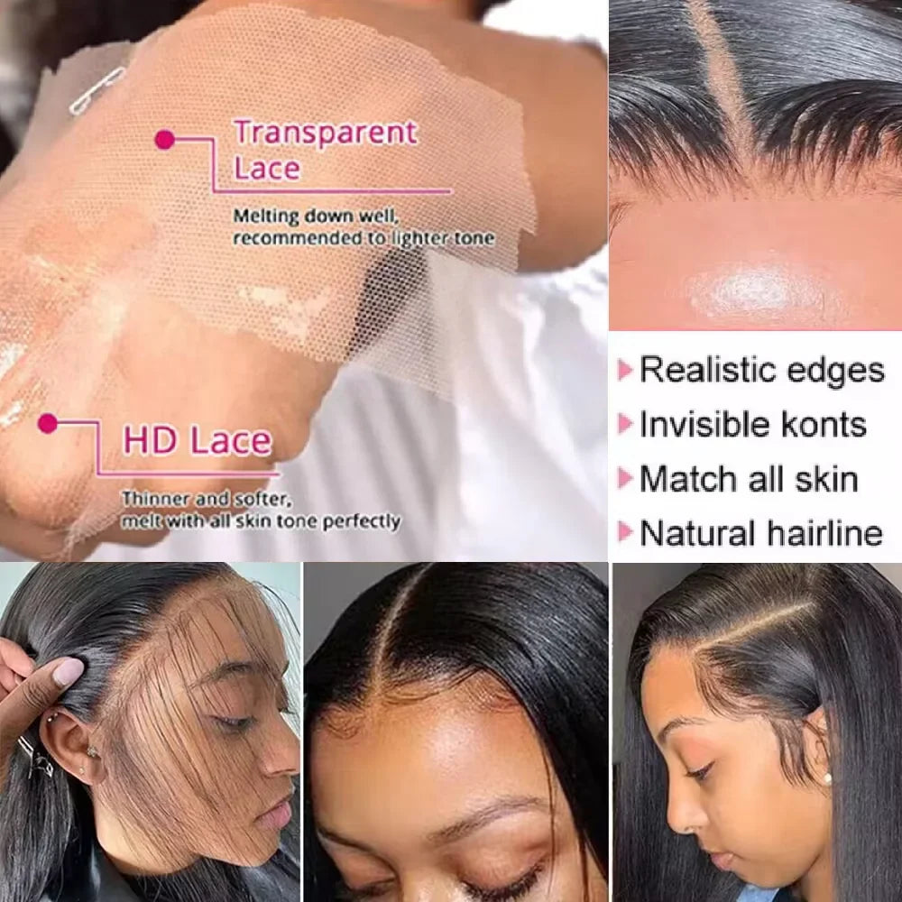 HD Transparent Brazilian Human Hair Wig