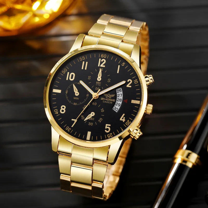 Luxury Steel Belt Watch