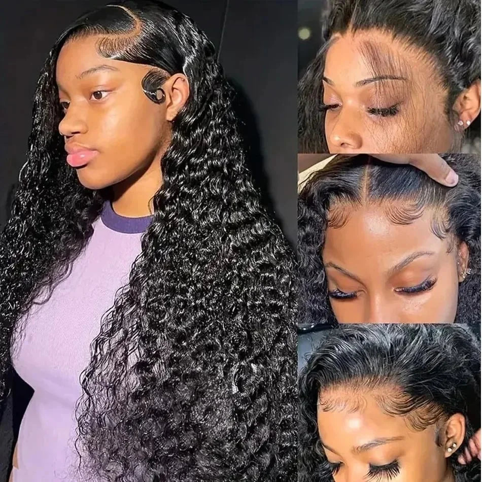 Deep Wave Lace Front Curly Hair Wigs