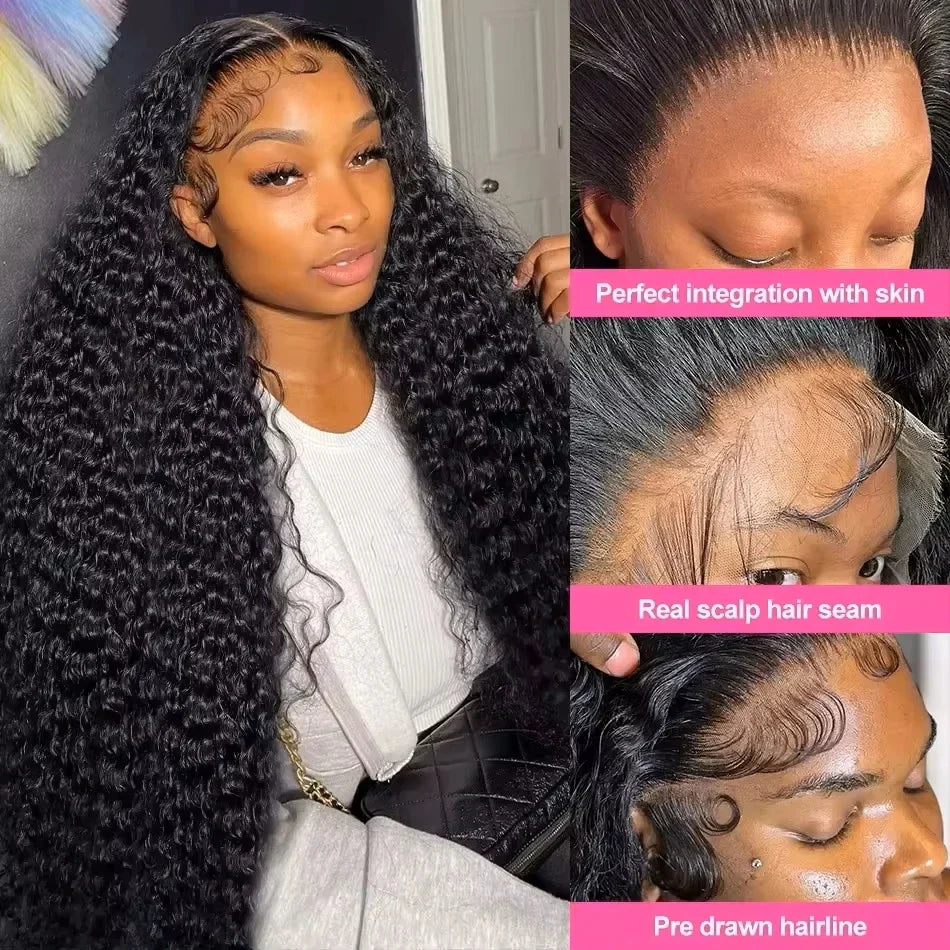 HD Transparent Lace Frontal Human Hair Wigs