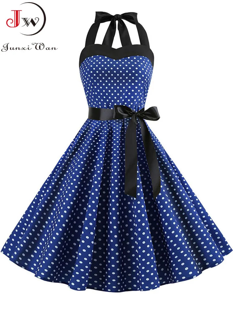 Polka Dot Print Summer Dress