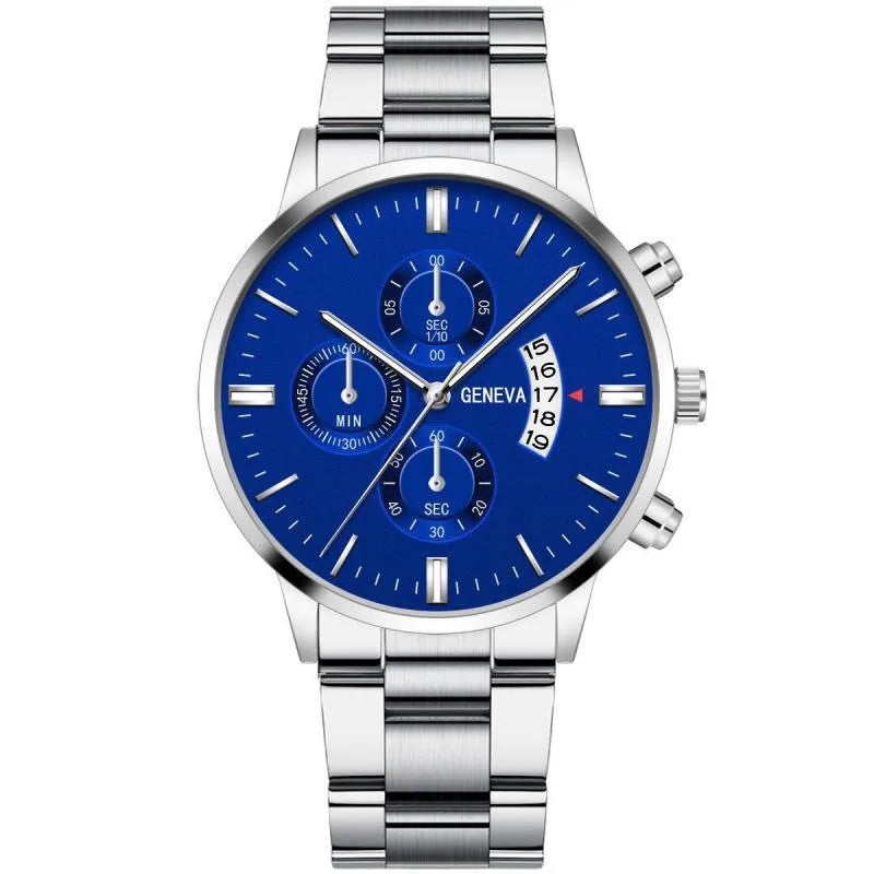 Leisure Black Stainless Steel Watch