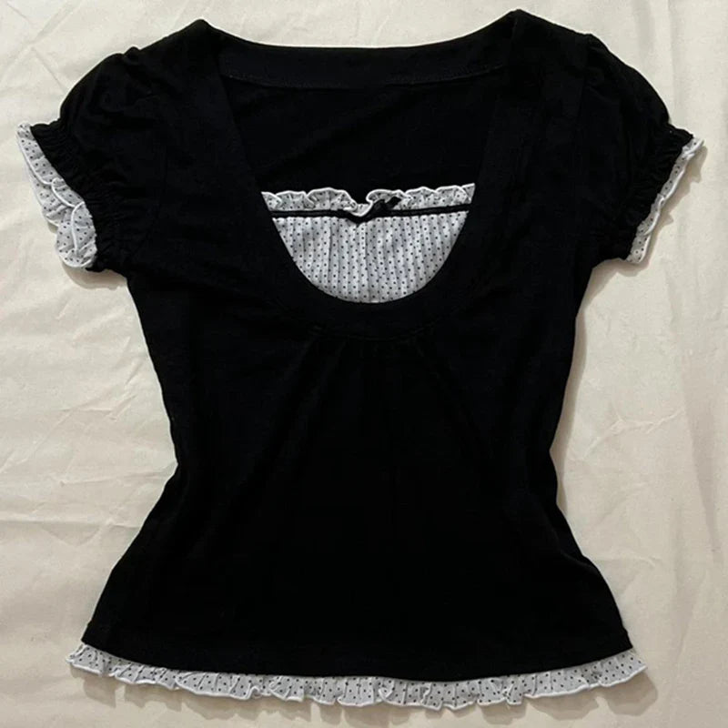 Kawaii Patchwork Women T-shirt