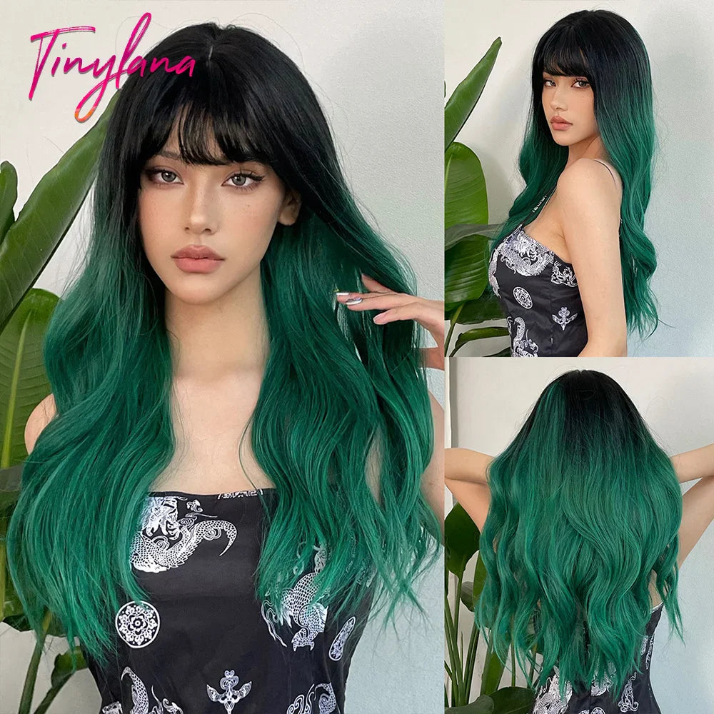 Super Long Curly Chocolate Brown Synthetic Hair Wigs