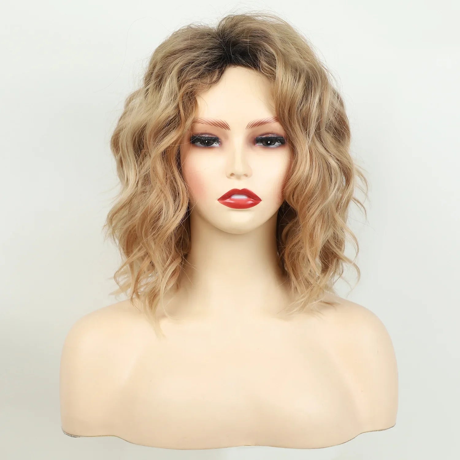 Short Layered Blonde Bob Wig