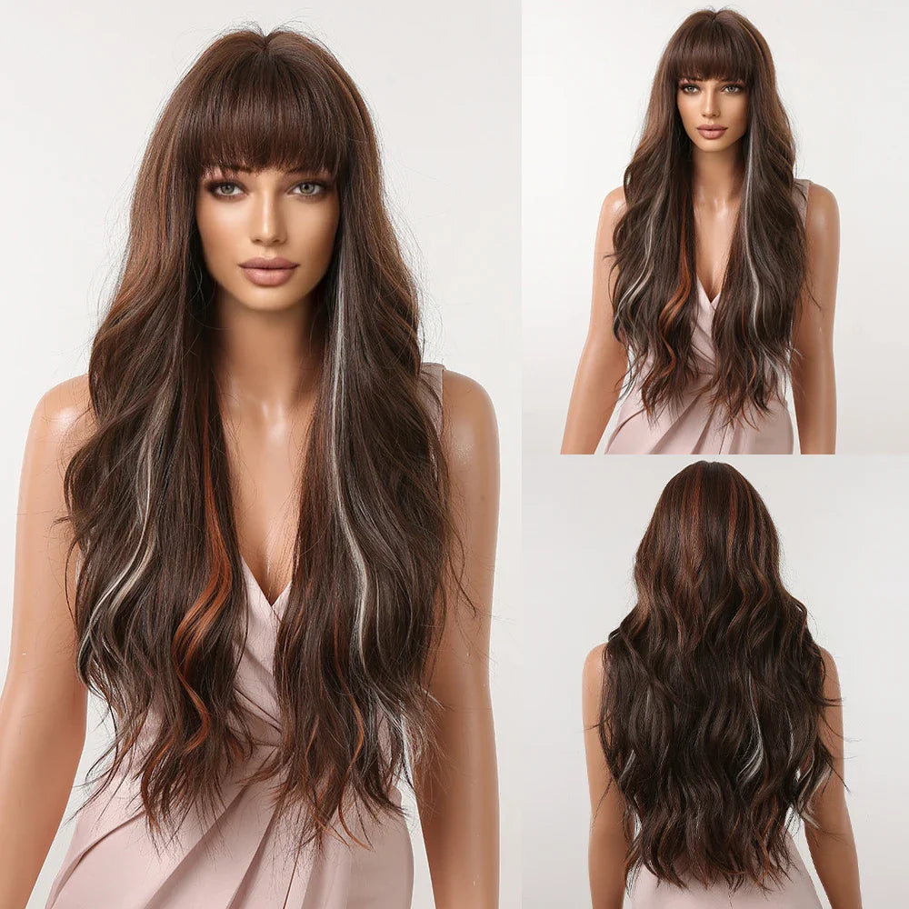 Long Curly Synthetic Wigs