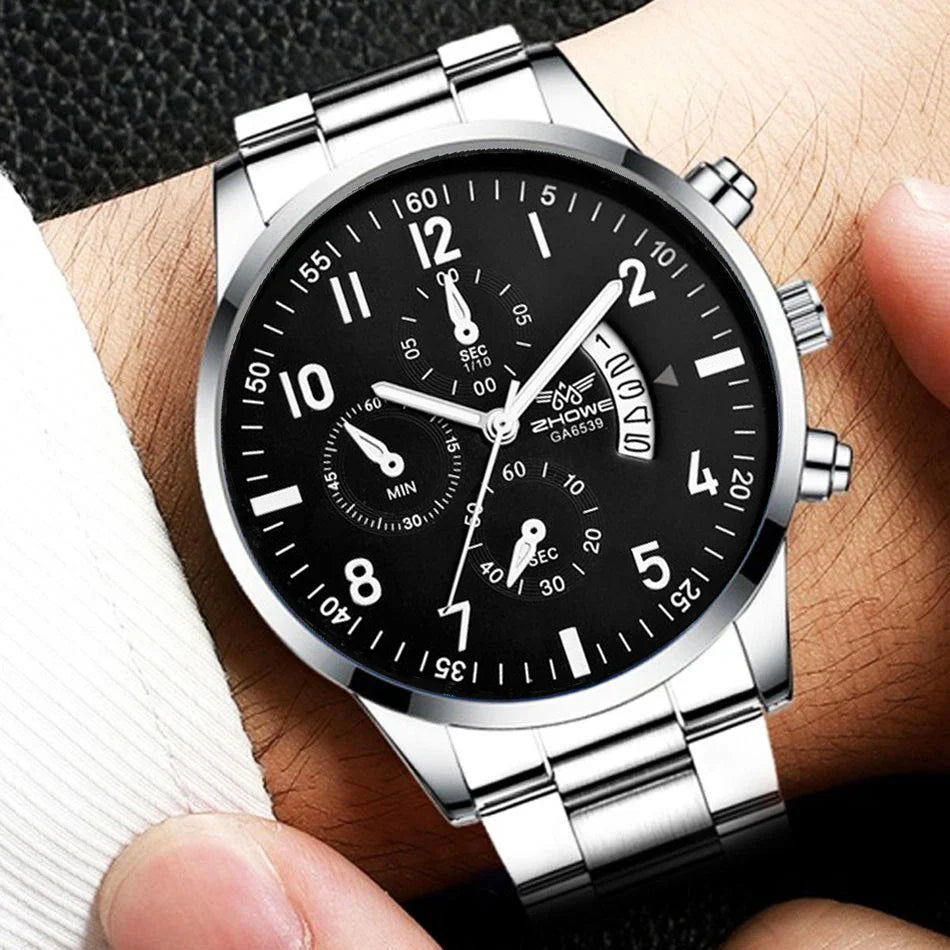Luxury Steel Belt Watch