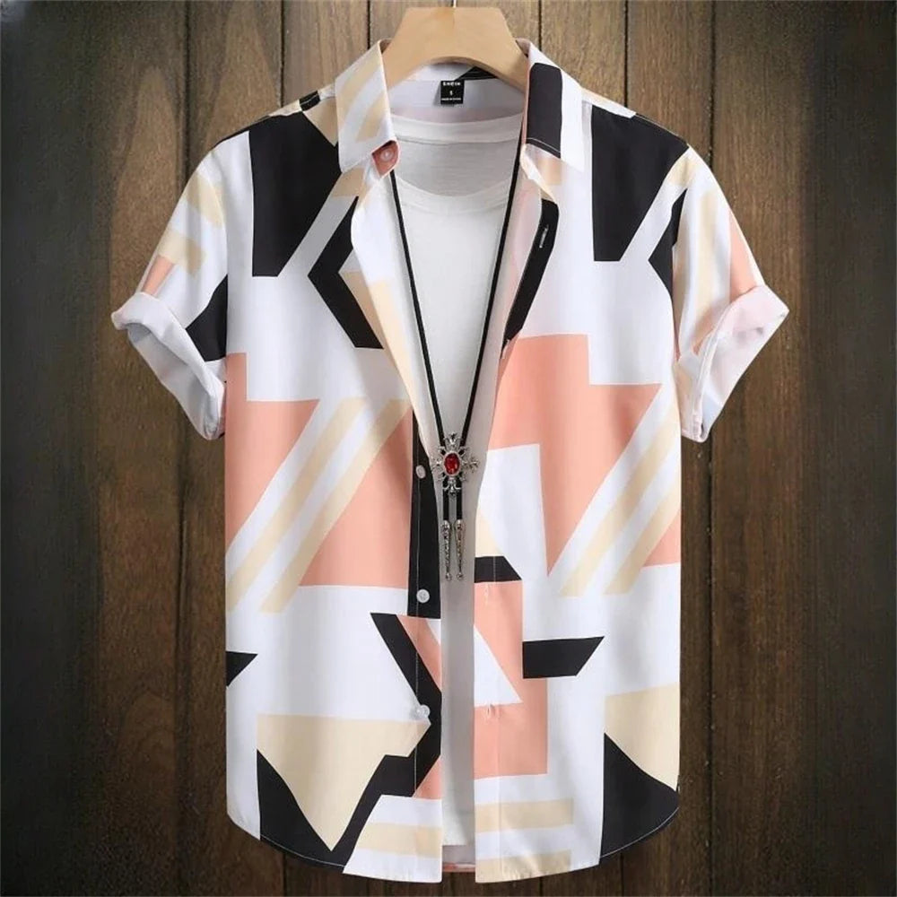 3d Patchwork Printing Hawaiian Shirts
