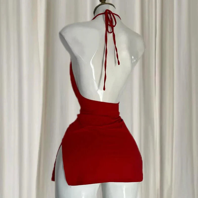 Elegant Irregular Slim Mini Dresses