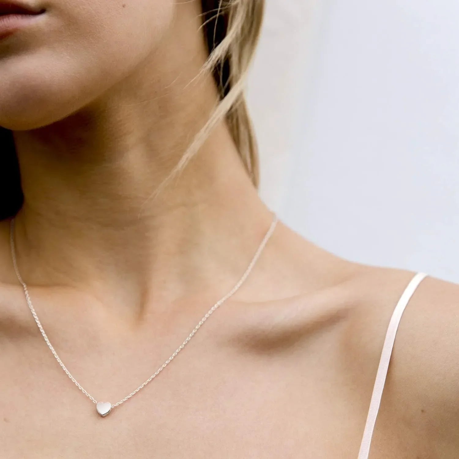 K Gold Plated Heart Necklace |Silver Plated Necklace Cute Dainty Love Pendant Necklaces for Women Gift for Girls Gift for Women