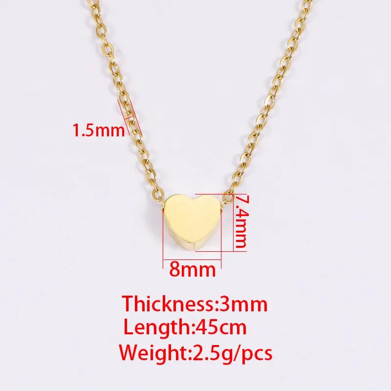 K Gold Plated Heart Necklace |Silver Plated Necklace Cute Dainty Love Pendant Necklaces for Women Gift for Girls Gift for Women