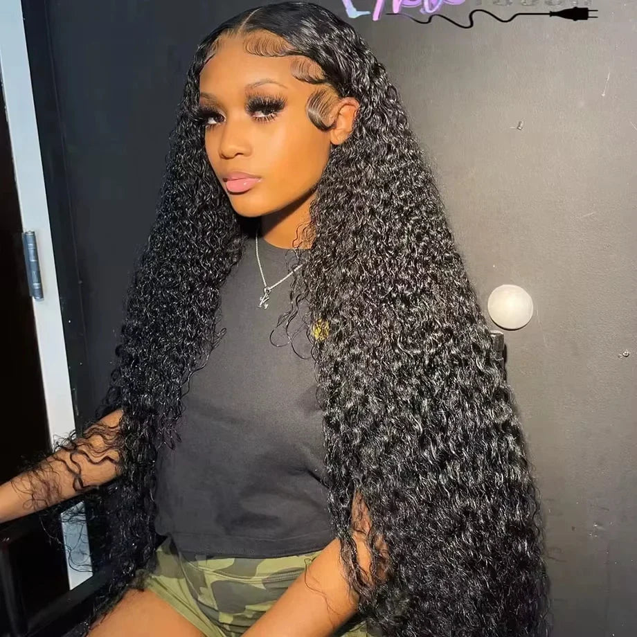 Deep Wave Frontal Hd Lace Curly Hair Wigs