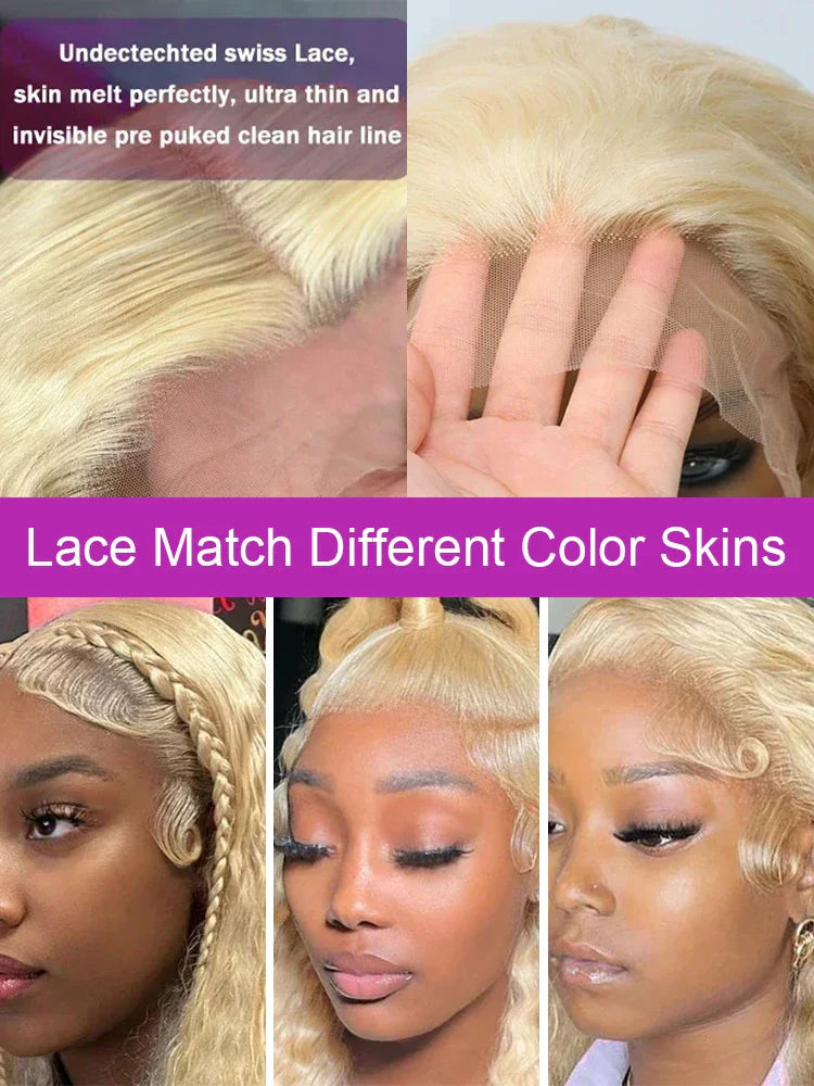 Honey Blonde Curly Human Hair Wigs