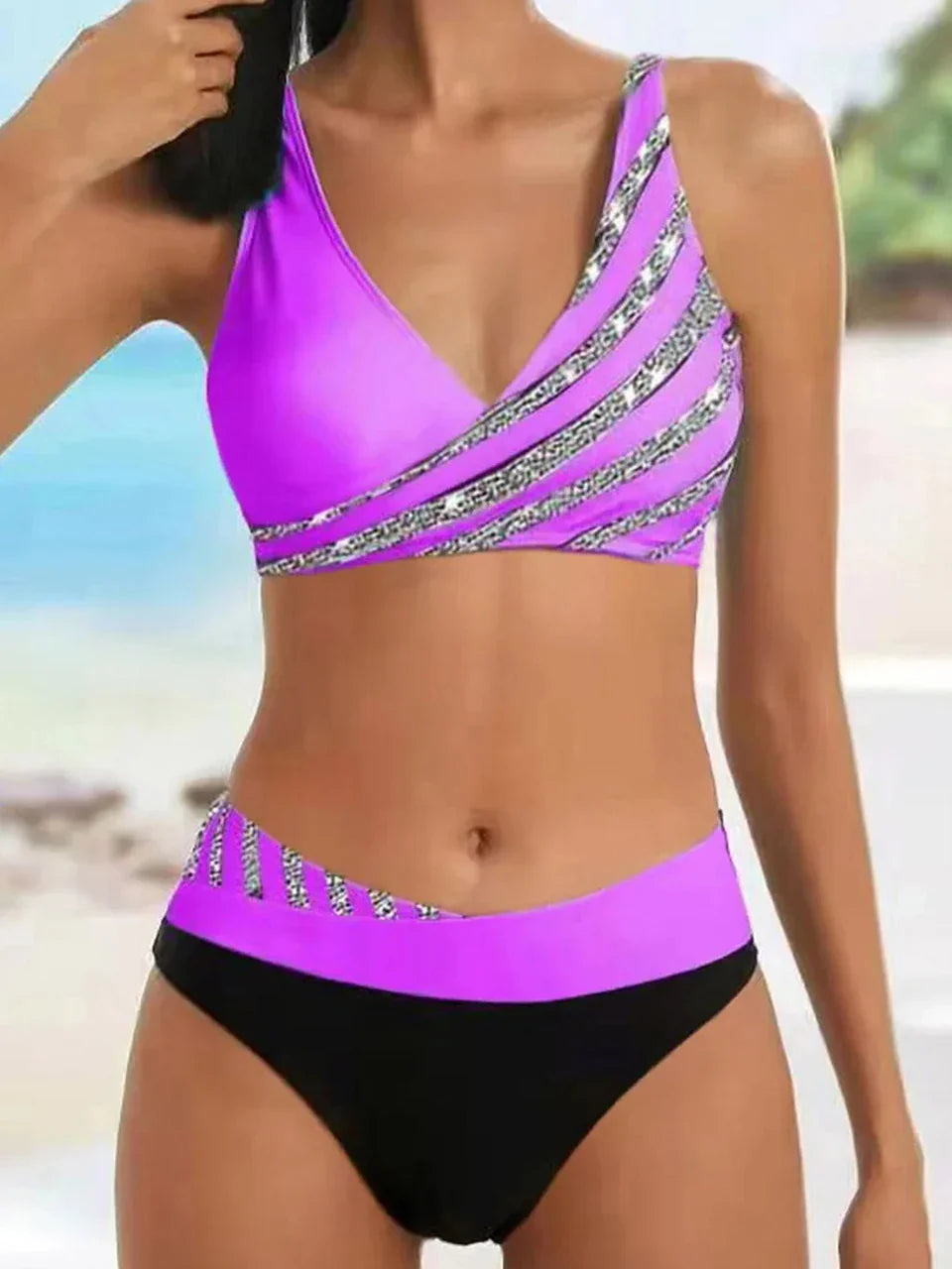 V Neck Bikini