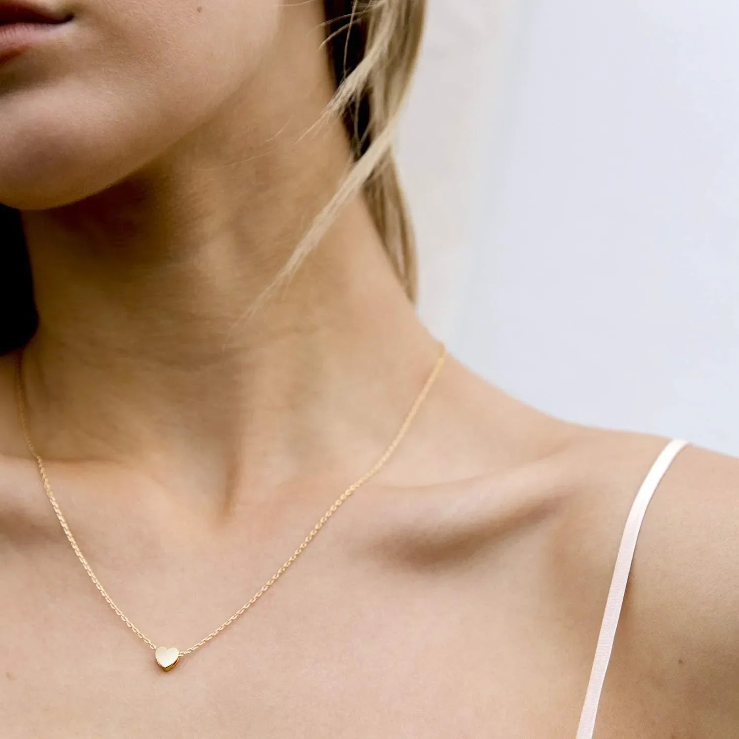 K Gold Plated Heart Necklace |Silver Plated Necklace Cute Dainty Love Pendant Necklaces for Women Gift for Girls Gift for Women