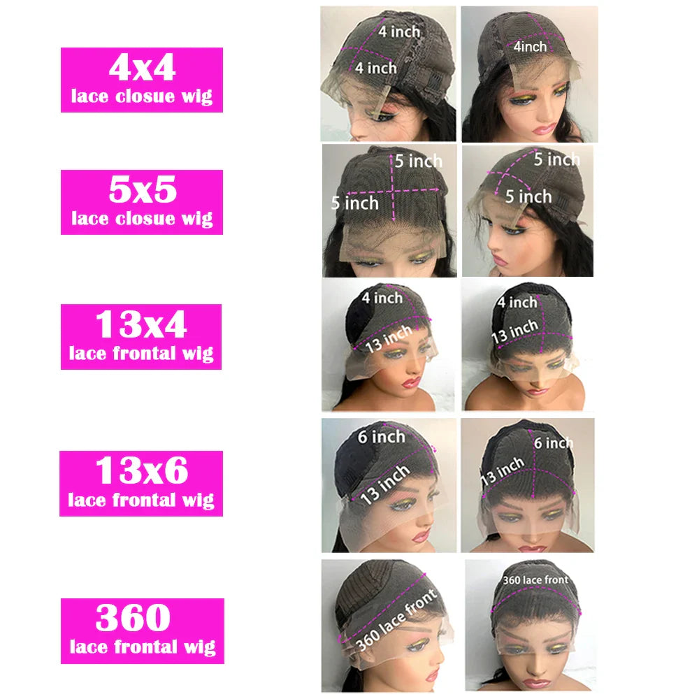 Deep Wave Frontal Glueless Wigs