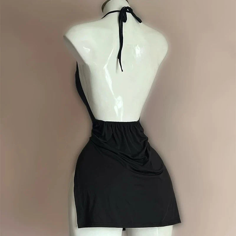 Elegant Irregular Slim Mini Dresses