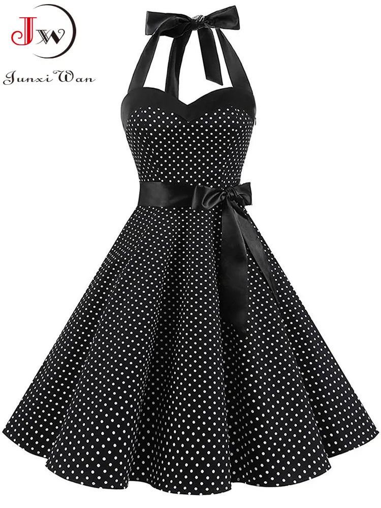 Polka Dot Print Summer Dress