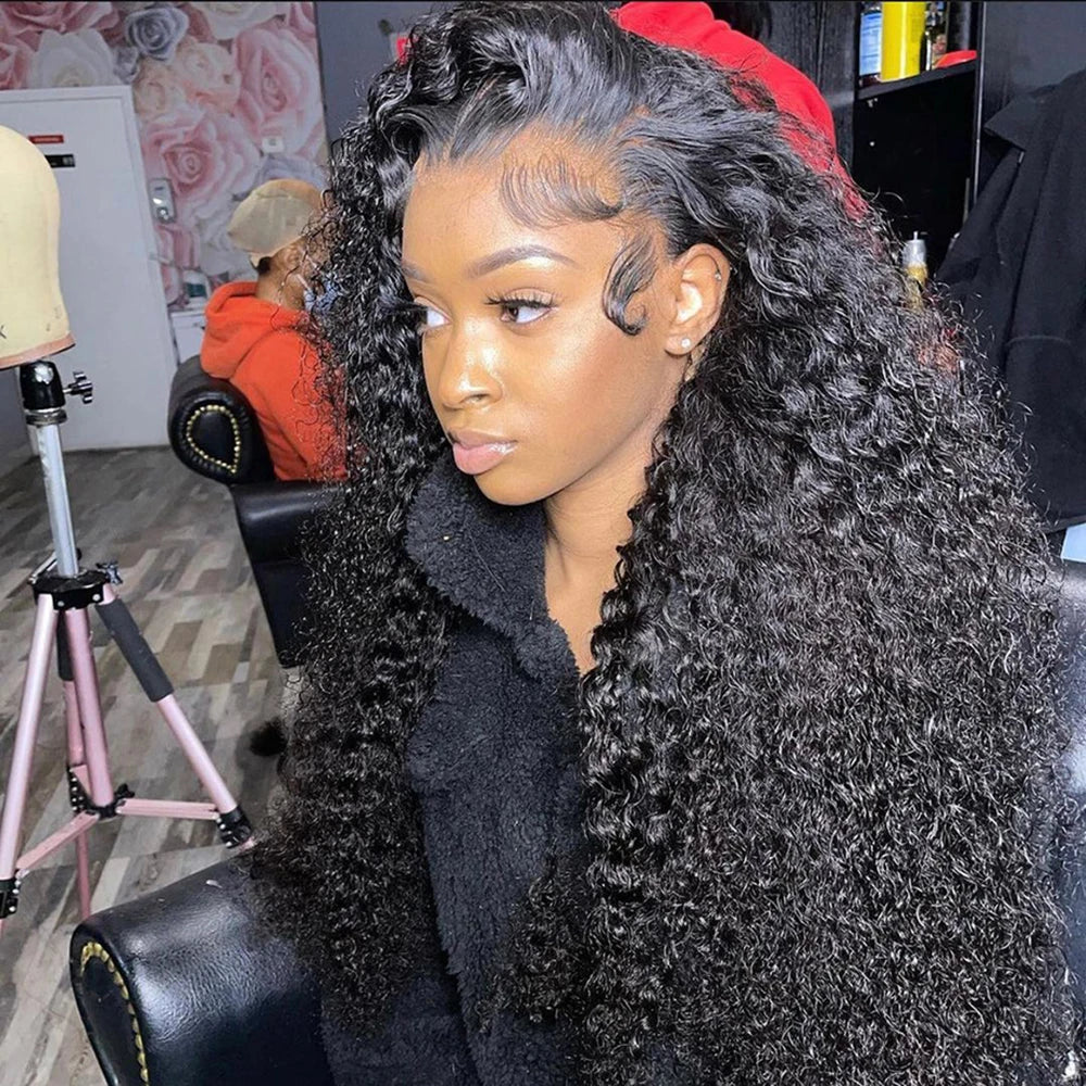 Deep Wave Human Hair Frontal Wigs